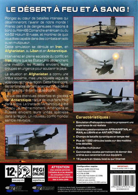 Back Cover for Enemy Engaged 2: Desert Operations (Windows)