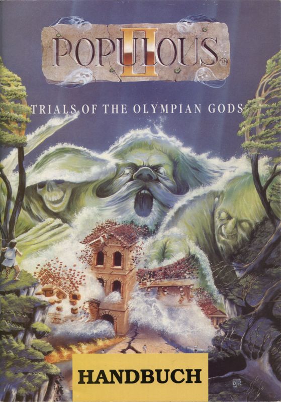 Manual for Populous II: Trials of the Olympian Gods (Atari ST): Game Manual - Front