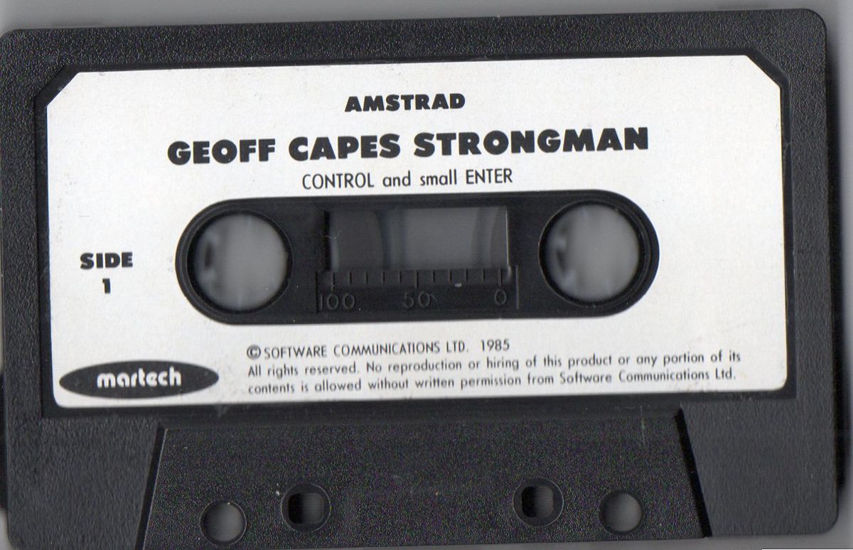 Media for Geoff Capes Strongman (Amstrad CPC)