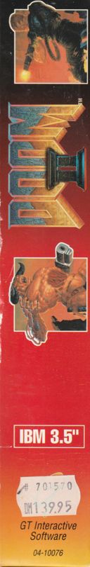 Spine/Sides for Doom II (DOS) (3.5" floppy disk release): Right