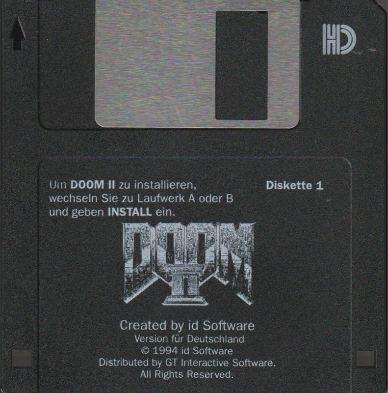 Media for Doom II (DOS) (3.5" floppy disk release): Disk 1