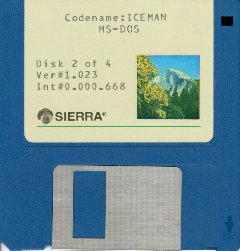 Media for Code-Name: Iceman (DOS) (Dual Media Release (ver #1.023 / Int #0.000.668)): 3.5'' Disk 2