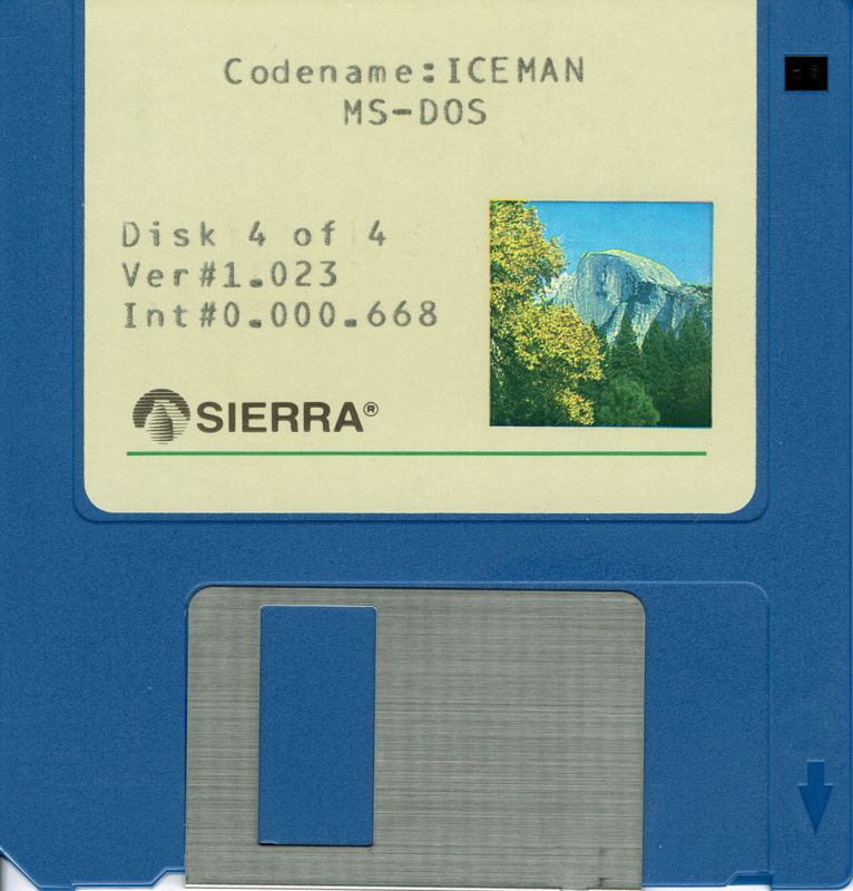 Media for Code-Name: Iceman (DOS) (Dual Media Release (ver #1.023 / Int #0.000.668)): 3.5'' Disk 4