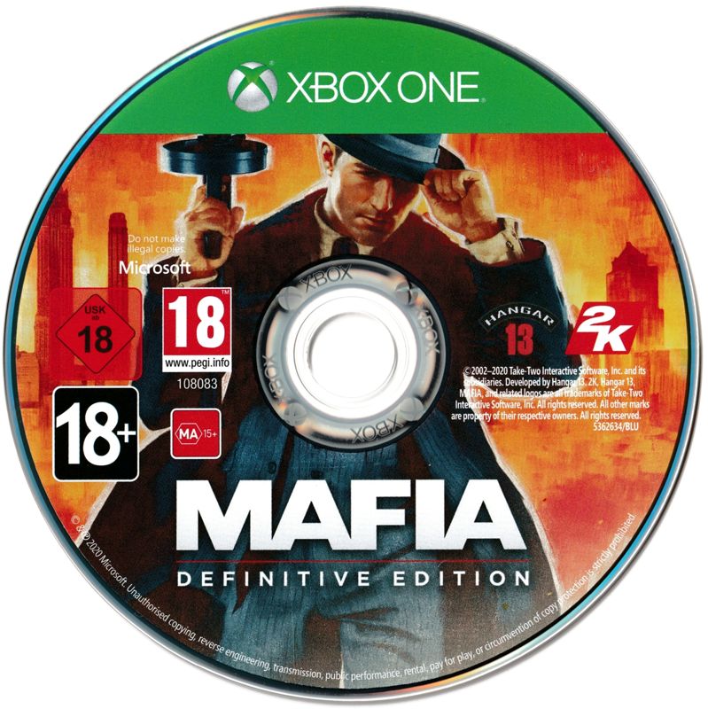 Mafia: Definitive Edition cover or packaging material - MobyGames