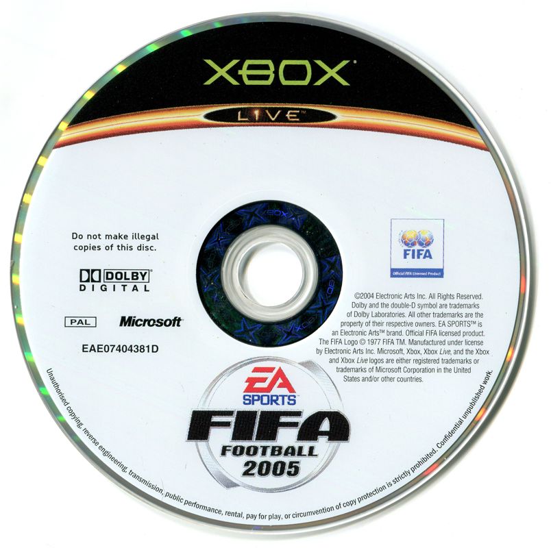 Media for FIFA Soccer 2005 (Xbox)