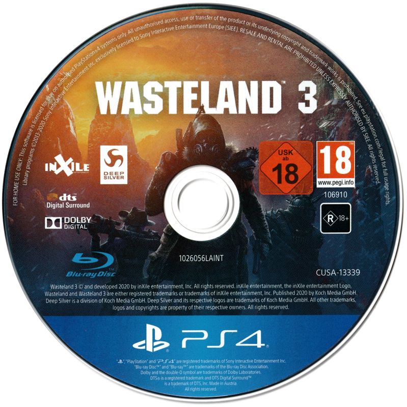 Media for Wasteland 3: Day One Edition (PlayStation 4)