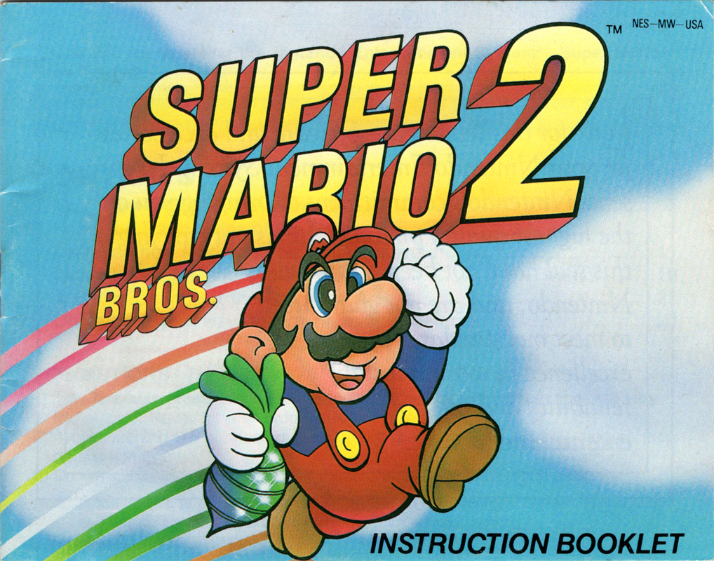 Manual for Super Mario Bros. 2 (NES): Front