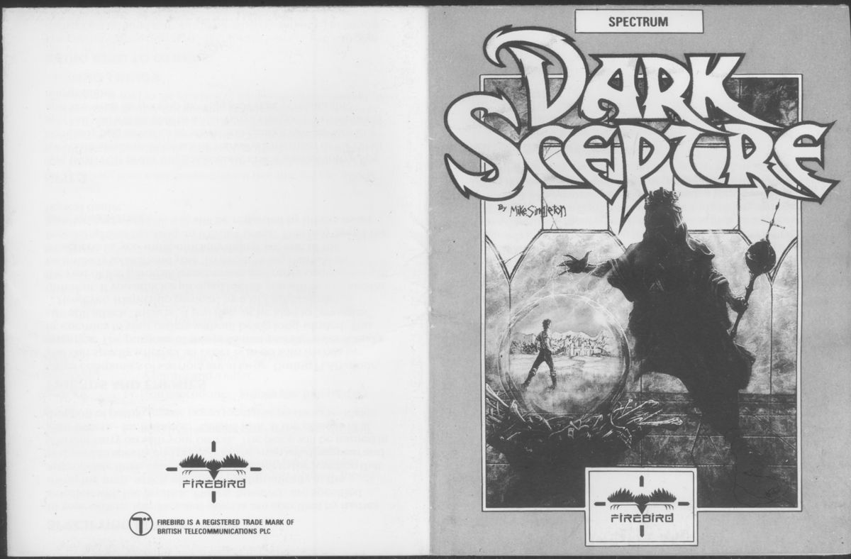 Manual for Dark Sceptre (ZX Spectrum)