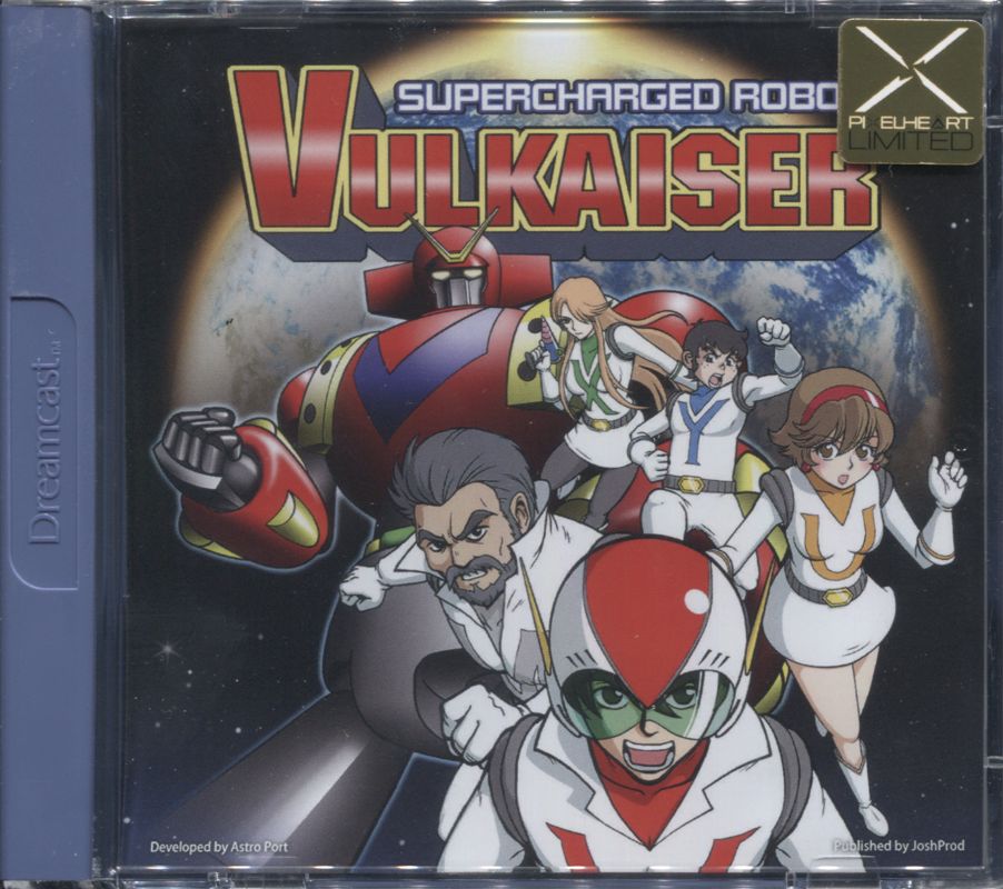 Front Cover for Supercharged Robot Vulkaiser (Dreamcast): w/ sticker