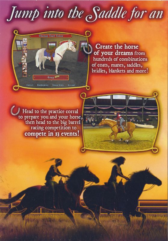 Inside Cover for Let's Ride: Silver Buckle Stables (Windows): Left