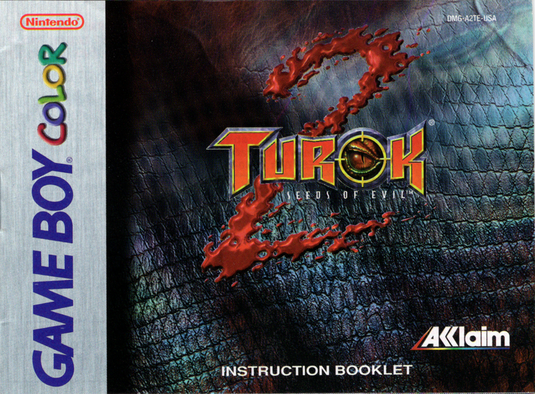 Manual for Turok 2: Seeds of Evil (Game Boy Color): Front
