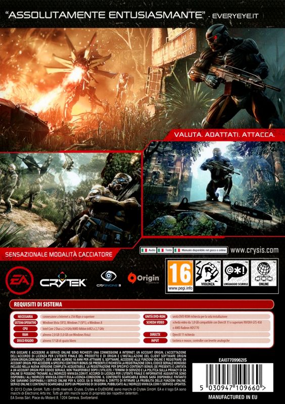 Crysis 3 cover or packaging material - MobyGames