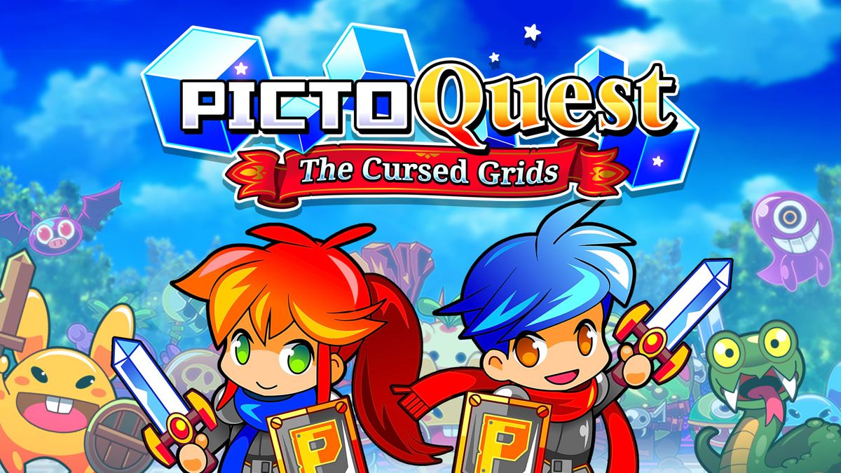 Front Cover for PictoQuest: The Cursed Grids (Nintendo Switch) (download release): 2nd version