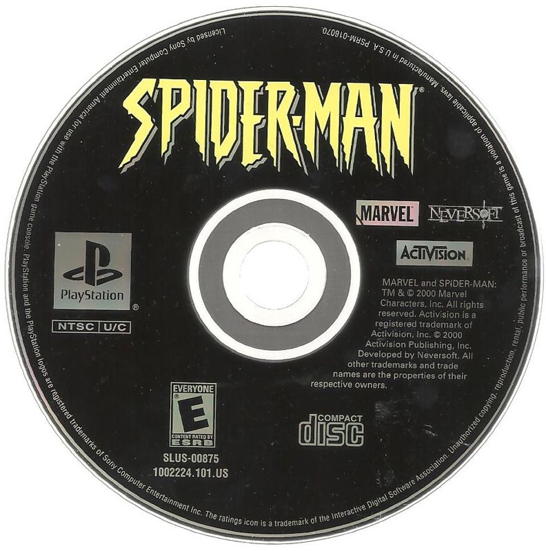 Media for Spider-Man (PlayStation)