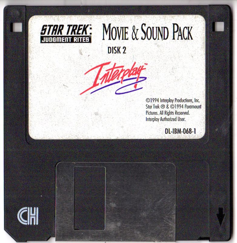 Media for Star Trek: Judgment Rites - Movie & Sound Pack (DOS): Disk 2