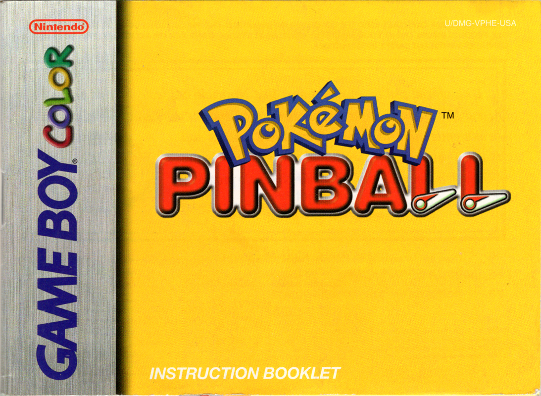 Pokémon Pinball Cover Or Packaging Material - Mobygames