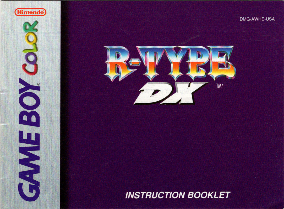 Manual for R-Type DX (Game Boy Color): Front