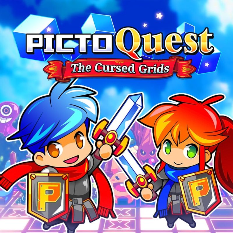 Front Cover for PictoQuest: The Cursed Grids (PlayStation 4) (download release)