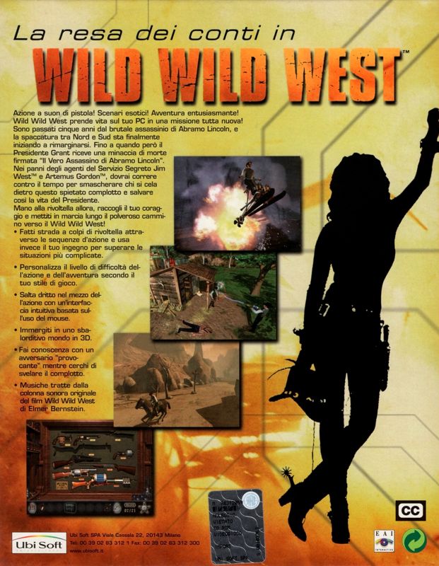 Back Cover for Wild Wild West: The Steel Assassin (Windows)