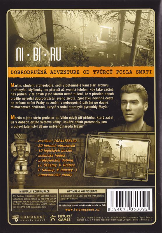 Back Cover for NiBiRu: Age of Secrets (Windows) (Adventure klasika release)