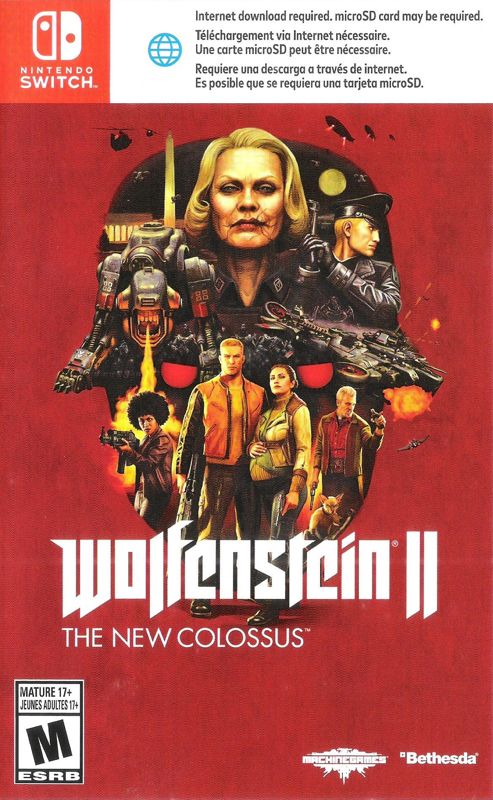 Wolfenstein II: The New Colossus cover or packaging material - MobyGames