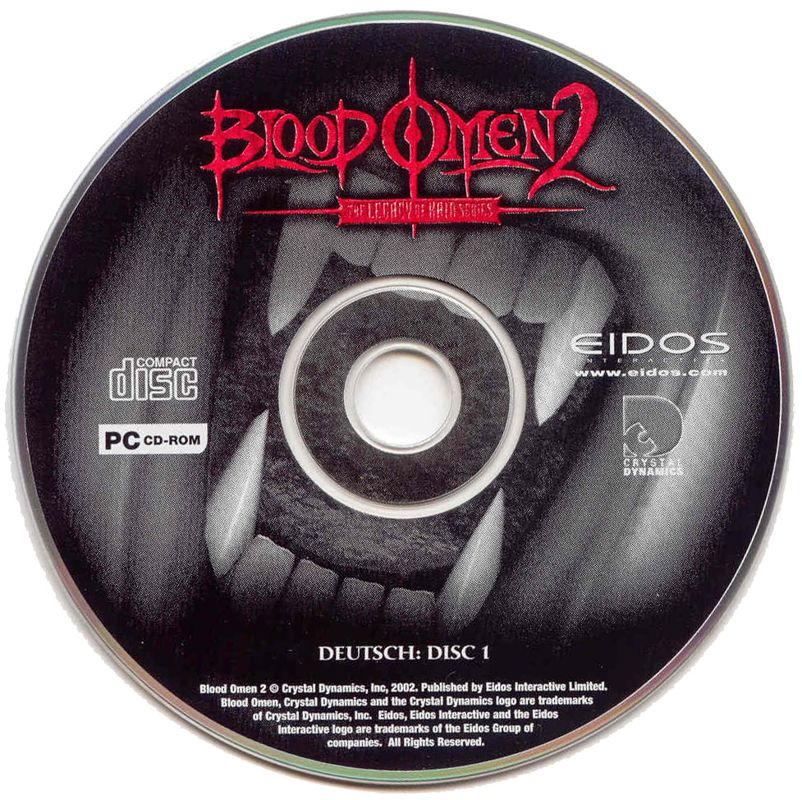 Media for The Legacy of Kain Series: Blood Omen 2 (Windows): Disc 1
