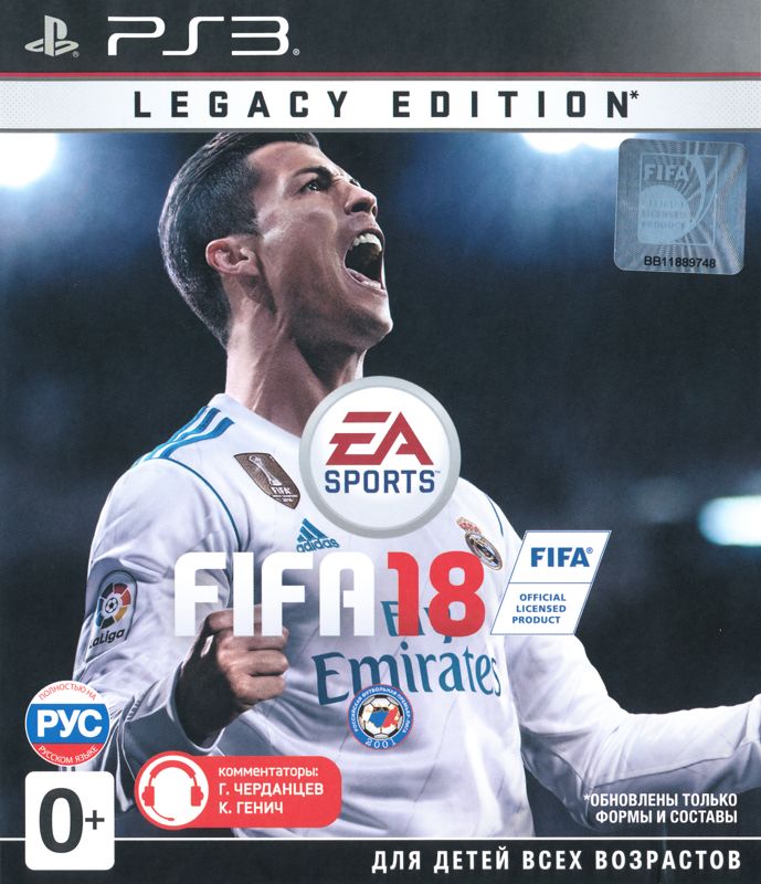 Front Cover for FIFA 18: Legacy Edition (PlayStation 3)