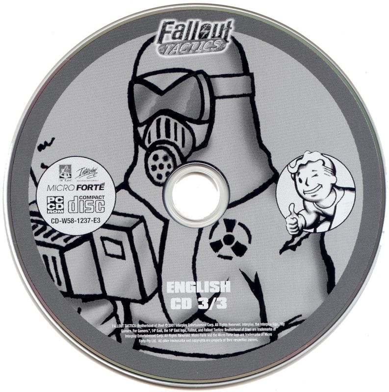 Media for Fallout Radioactive (Windows): Fallout Tactics - Disc 3