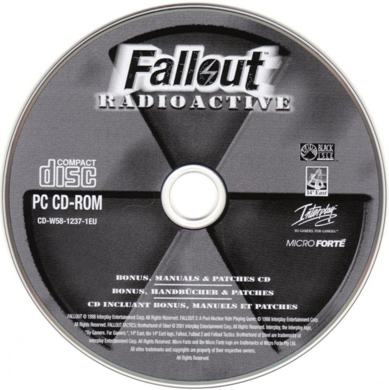 Media for Fallout Radioactive (Windows): Bonus, Patches and Manuals