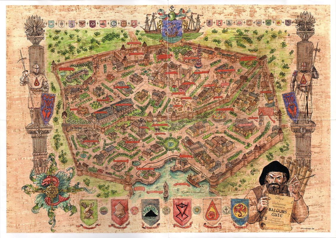 Map for Baldur's Gate: 4 in 1 Boxset (Windows): Baldur's Gate - Side 2