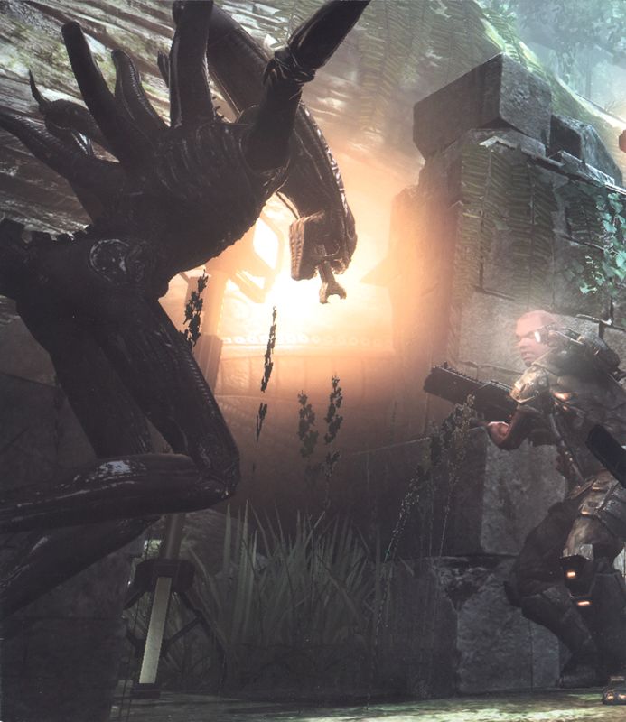 Inside Cover for Aliens vs Predator (PlayStation 3): Left