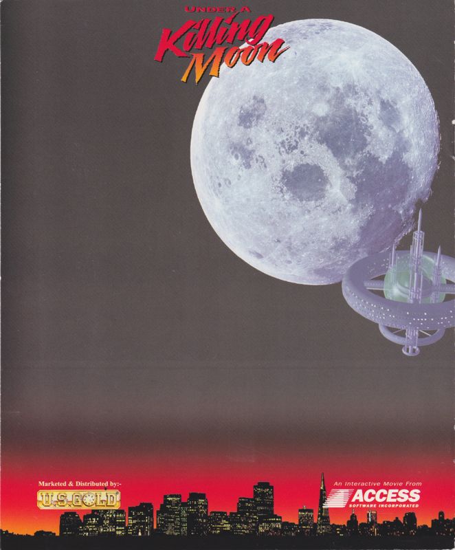 Manual for Under a Killing Moon (DOS): Back