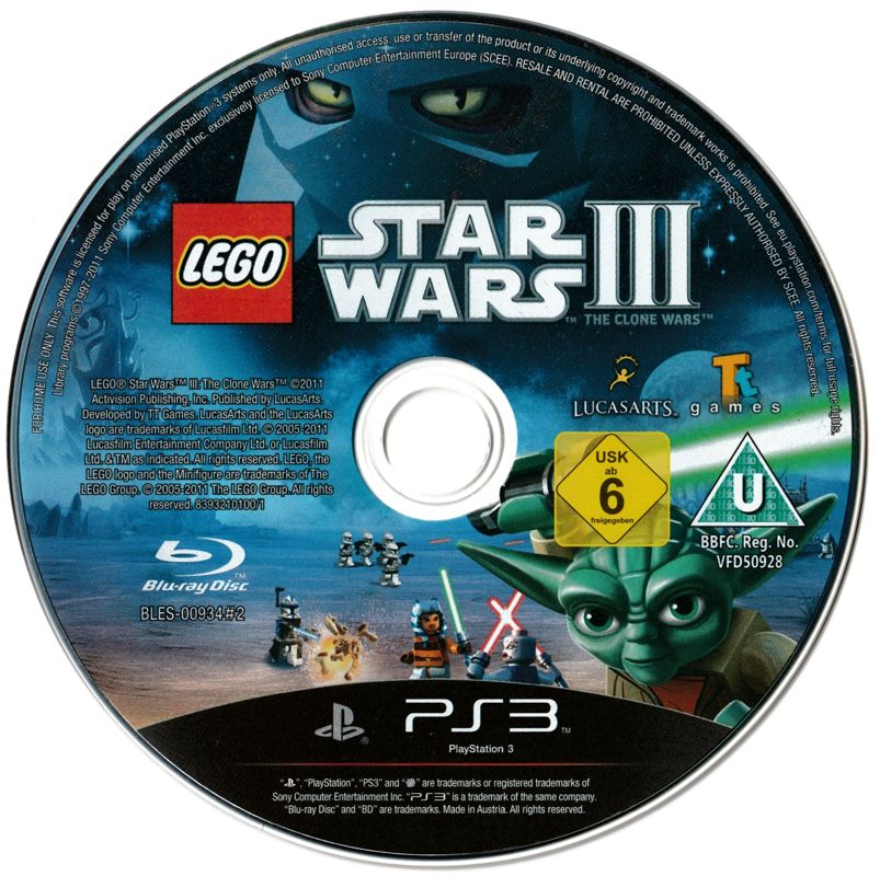 Media for LEGO Star Wars III: The Clone Wars (PlayStation 3)