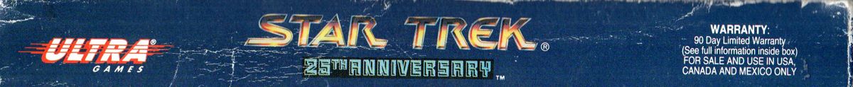 Spine/Sides for Star Trek: 25th Anniversary (NES): Right
