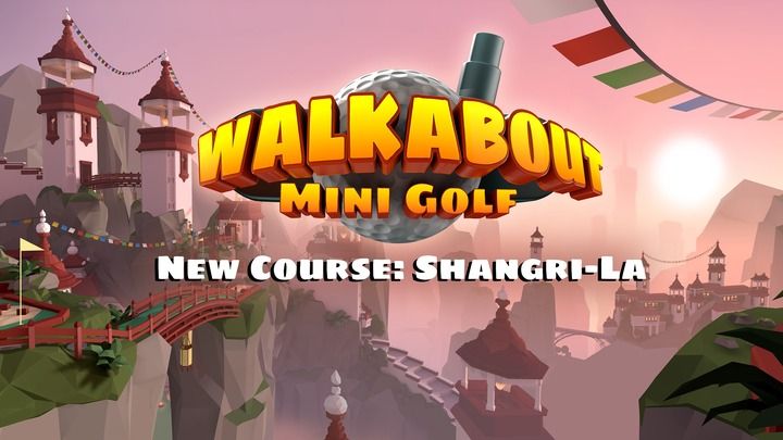 Front Cover for Walkabout Mini Golf (Quest and Windows) (Oculus Store release): "New Course: Shangri-La" cover version
