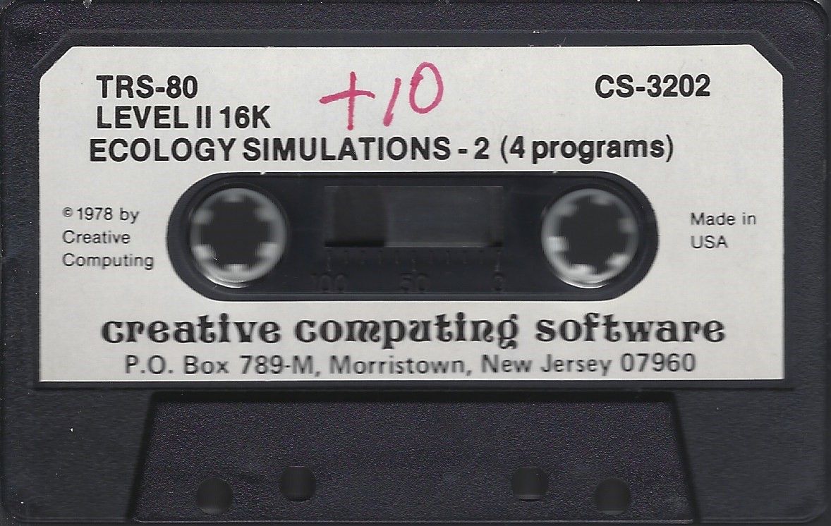 Media for Ecology Simulations-2 (TRS-80)