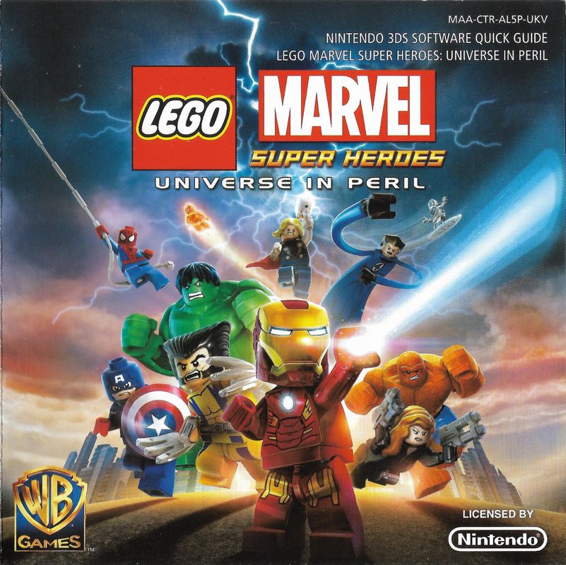 Manual for LEGO Marvel Super Heroes: Universe in Peril (Nintendo 3DS): Front