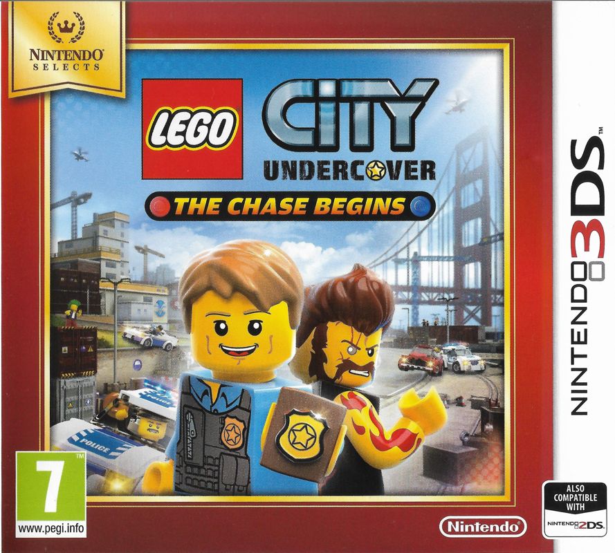 Front Cover for LEGO City Undercover: The Chase Begins (Nintendo 3DS) (Nintendo Selects release)