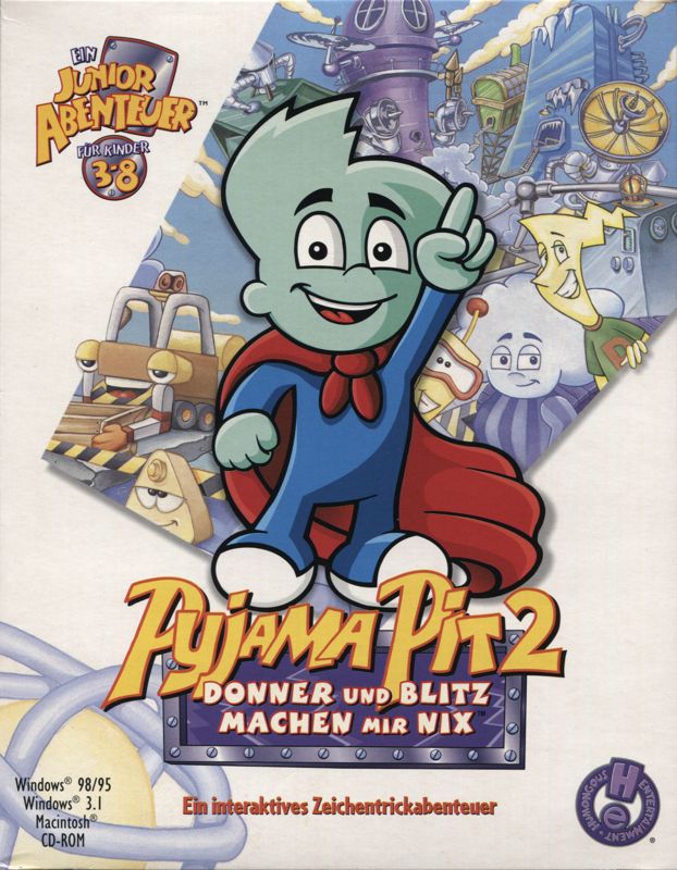 Front Cover for Pajama Sam 2: Thunder and Lightning aren't so Frightening (Macintosh and Windows and Windows 16-bit)