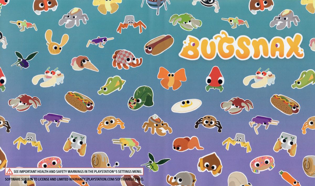 Inside Cover for Bugsnax (PlayStation 5) (Fangamer edition)