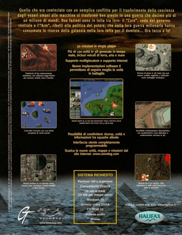 Back Cover for Total Annihilation (Windows) (Second release)