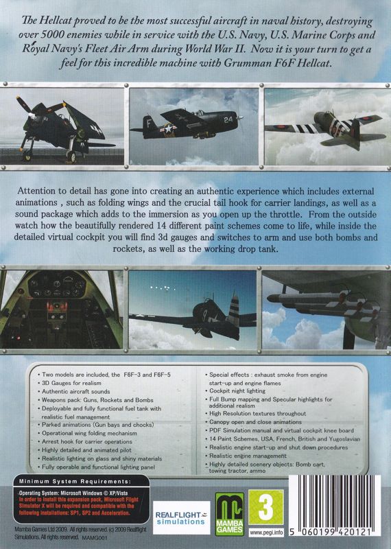 Back Cover for Grumman F6F Hellcat (Windows)