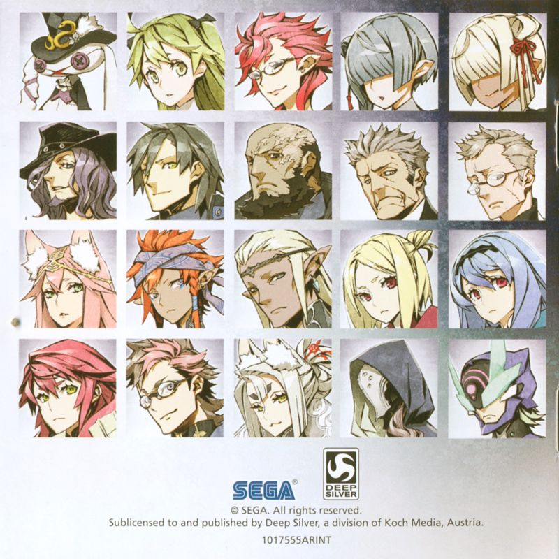 Extras for 7th Dragon III: Code:VFD (Nintendo 3DS): Art Booklet - Back