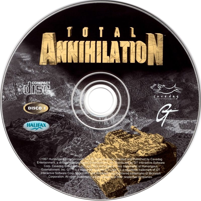 Media for Total Annihilation (Windows) (Second release): Disc 1