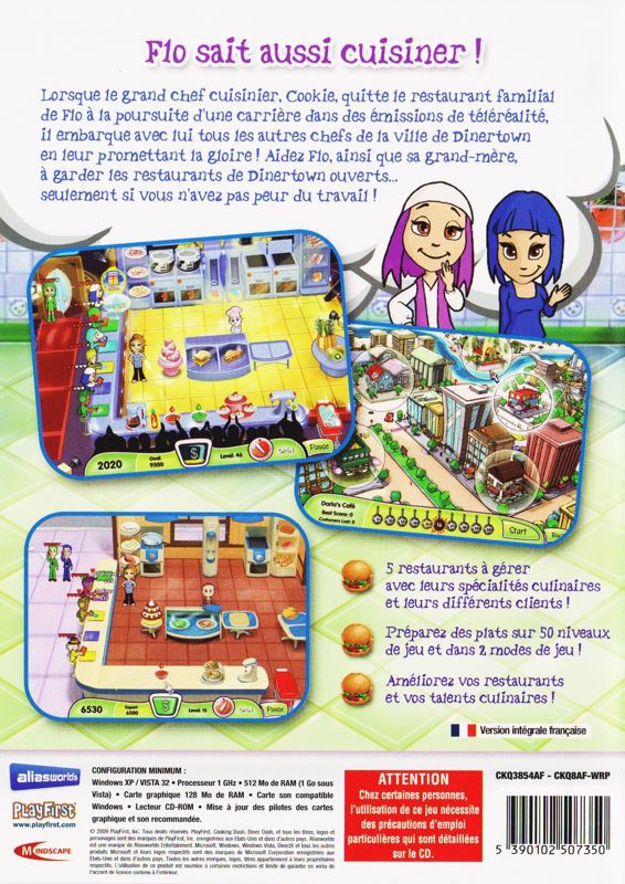 Back Cover for Cooking Dash (Windows)
