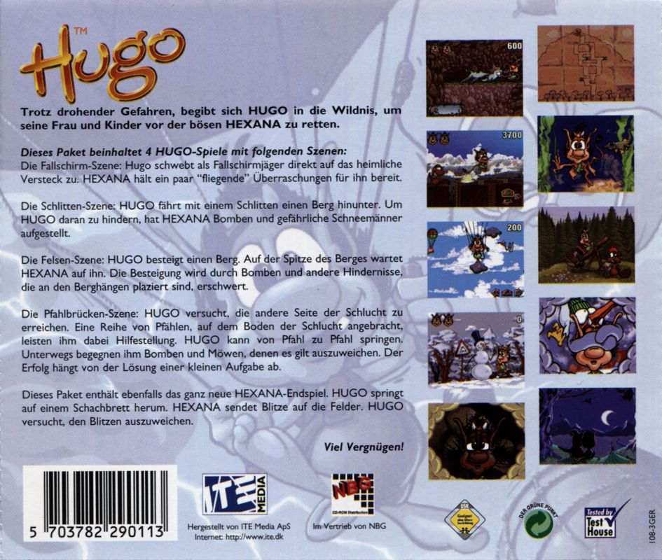 Other for Hugo 5 (DOS and Windows) (Re-release): Jewel Case - Back