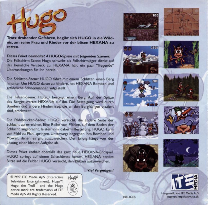 Other for Hugo 5 (DOS and Windows) (Re-release): Jewel Case - Inside Left