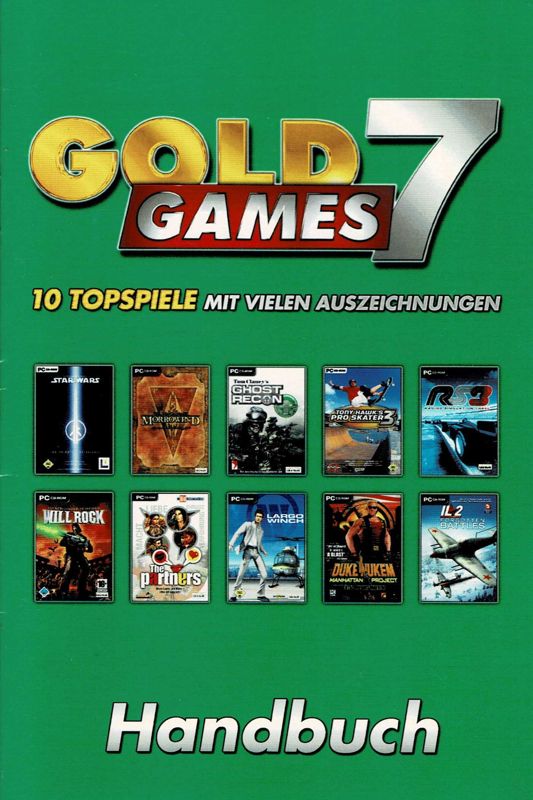 Manual for Gold Games 7 (Windows): Front