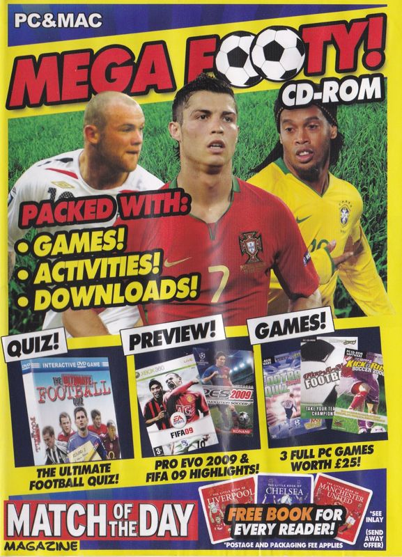 Front Cover for Mega Footy! CD-ROM (Macintosh and Windows)