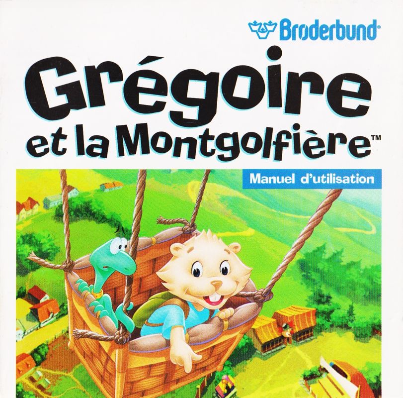 Other for Gregory and the Hot Air Balloon (Macintosh and Windows and Windows 16-bit): Jewel Case - Front